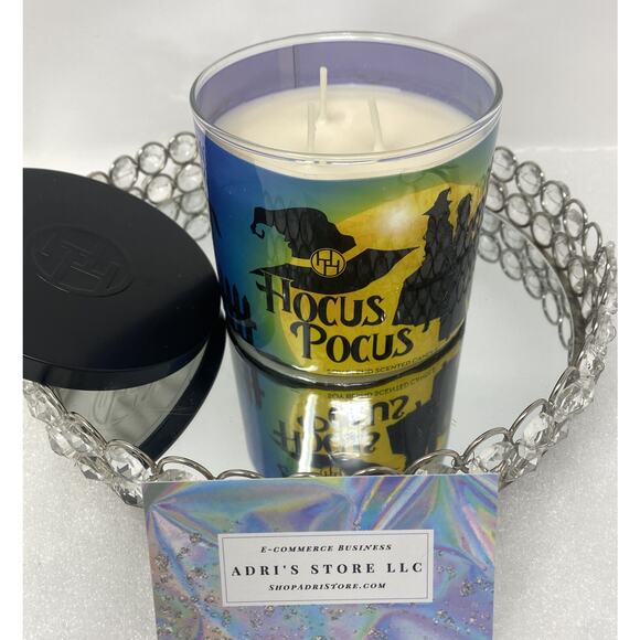 HALLOWEEN HOCUS POCUS SANDERSON SISTERS WITCHES 3 WICK CANDLE~NEW~NICE SCENT - Picture 2 of 6